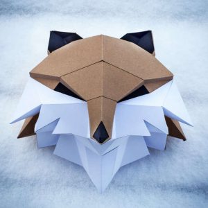 sculpture papier-fox-06