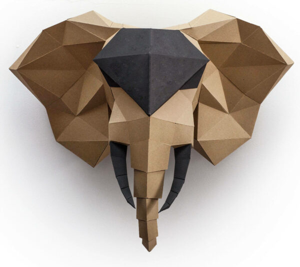 papercraft-elephant-face