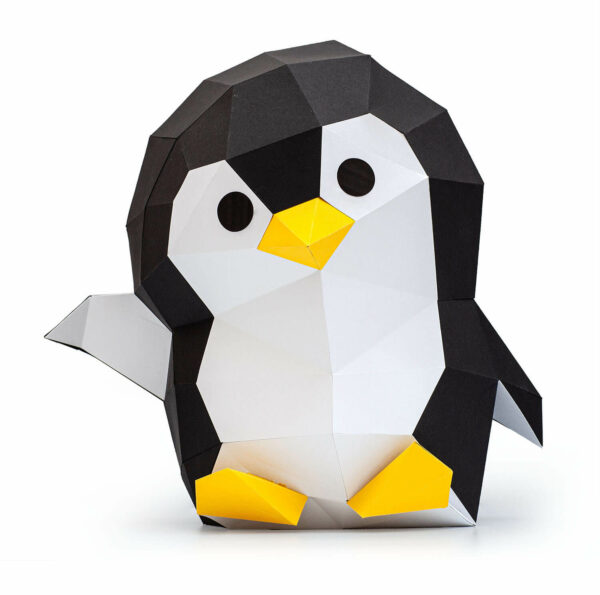 papercraft pingouin