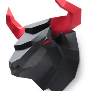 bull-head-papercraft