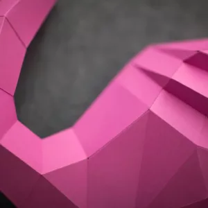 assemblage papier flamant