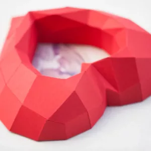 papier coeur 3D