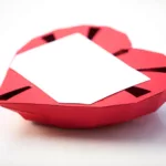 origami 3D coeur