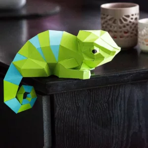 papercraft cameleon