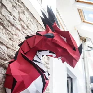 papercraft 3D dragon