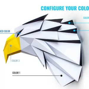assemblage papier 3D aigle