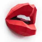 origami 3D bouche