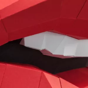papier 3D bouche