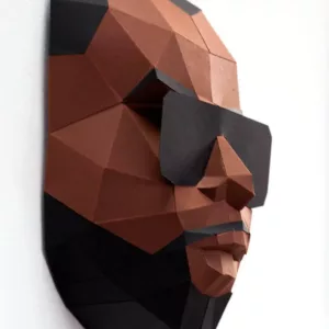 bricolage papercraft visage homme