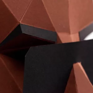 pliage papier 3D visage homme