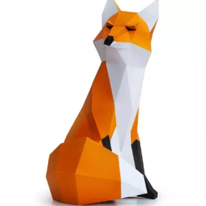 papercraft 3d renard