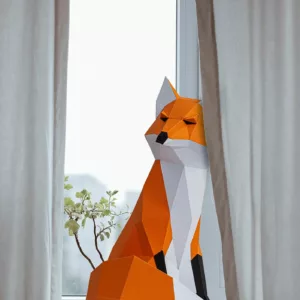 assemblage papier renard