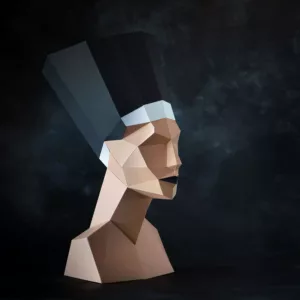 papercraft nefertiti