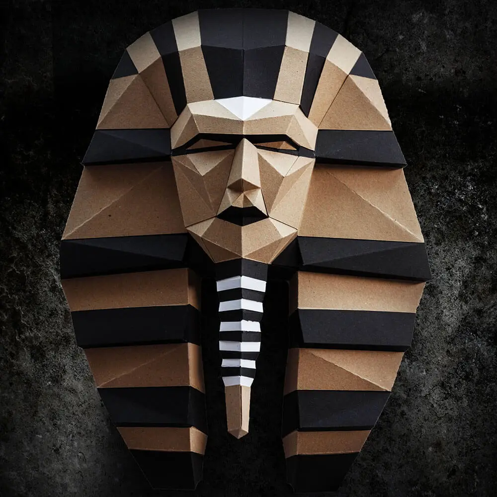 papercraft-pharaon-02 origami 3D pharaon