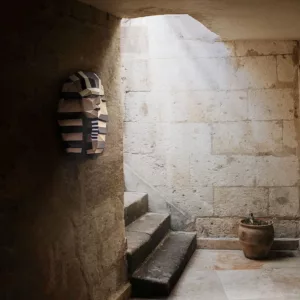 sculpture papier 3D pharaon