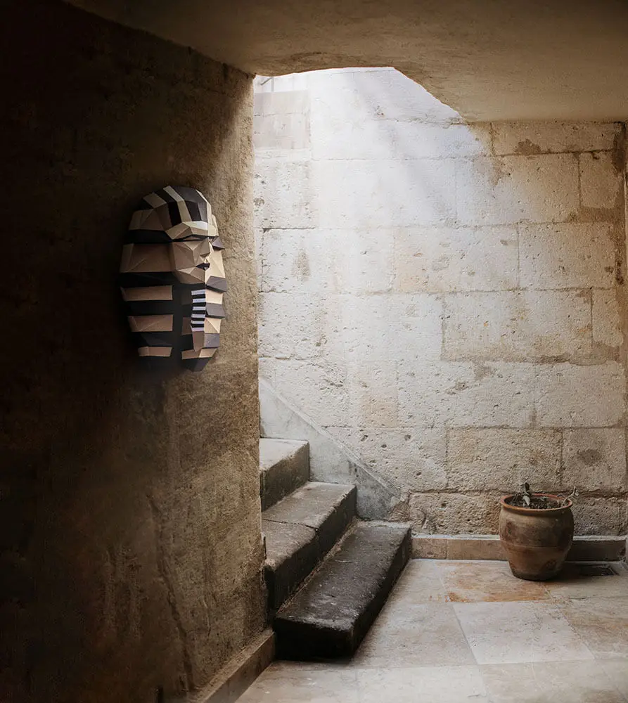 papercraft-pharaon-03 sculpture papier 3D pharaon