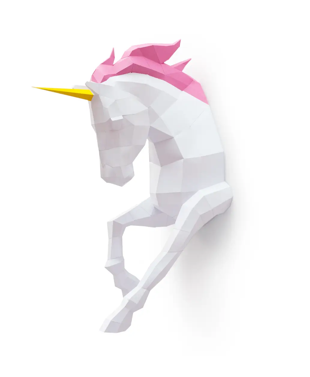 papercraft-unicorn origami 3D