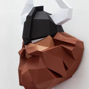 montage papier 3D viking