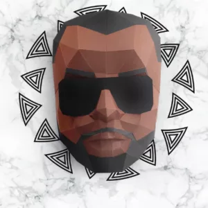 papercraft visage homme