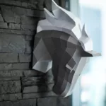 papercraft tête de cheval