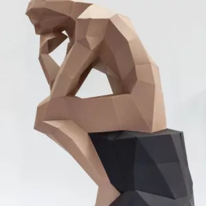 pliage papier penseur