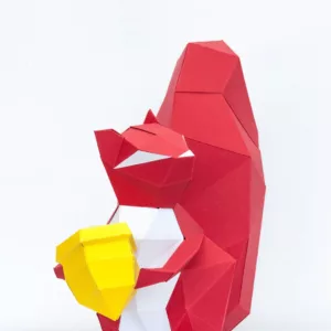 papercraft écureuil