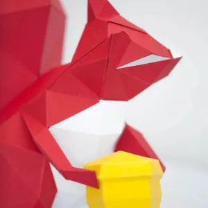 papercraft 3D ecureuil
