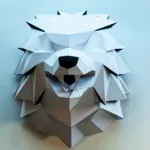 DIY papercraft Loup