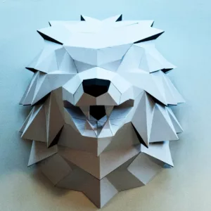 DIY papercraft Loup
