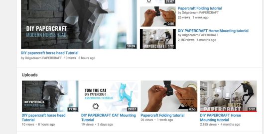 youtube-paper-craft